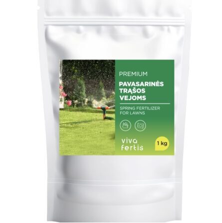  GRANULIUOTOS PAVASARINĖS/VASARINĖS TRĄŠOS VEJOMS, 1KG