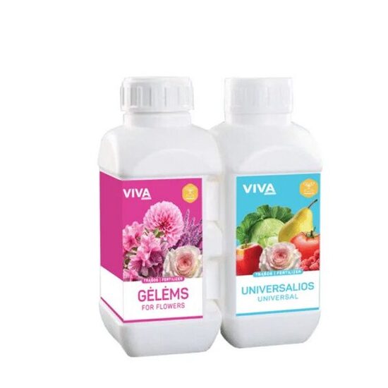 RINKINYS 500 + 500 ML GĖLĖMS, UNIVERSALIOS TRĄŠOS